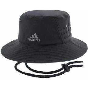 adidas Victory Bucket Hat Lightweight Moisture Wicking UPF 50 Sun Hat Fishing Camping (Black)