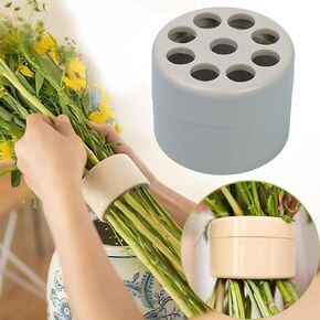 Spiral Ikebana Stem Holder, 2024 New Spiral Stem Holder for Vases, Spiral Flower Stem Holder, DIY Bouquet Twister Flower Floral Arrangement Holder for Vases Decor (Green (9 Hole)