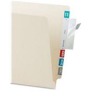 Tabbies Self-Adhesive File Folder Label Protectors, 3 1/2" x 2", Clear, Pack of 100
