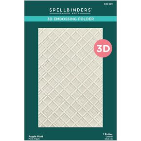 مجلد النقش المنقوش Spellbinders Argyle، شفاف