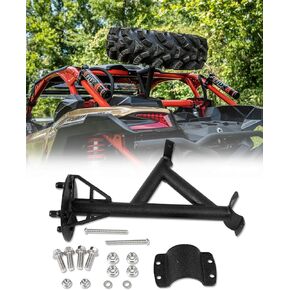 X3 Spare Tire Mount, Spare Tire Rack Compatible with 2017-2024 Can am Maverick X3 / X3 Turbo Max R RR,Spare Tire Carrier Holder,Rear Spare Tire Mount Rack Black Spare Tire Rack