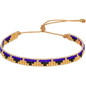 KELITCH Crystal Nail Miyukyi Beads Wax Rope Bracelets Friendship Bracelets for Women New Summer Charm Bracelets