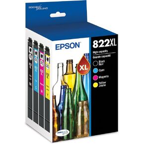 Epson 822XL Genuine High Capacity Pigment Ink Cartridge 4-Pack T822XL-XCS in Kuwait