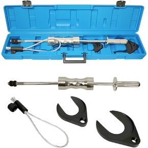 CV Axle Removal Tool 10 Pounds Heavy Duty Slide Hammer Puller Set, CV Axle Puller Half Shaft Removal Tool Kit with 63mm 48mm CV Joint Fork Removing Adapter, Front Wheel Drive Axle Puller Tool Set
