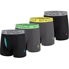 Spyder Performance Mesh Mens Boxer Briefs Sports Underwear/Fly Front