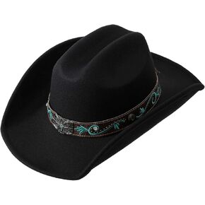 Cowboy Hat - Adjustable, Western Style Hat for Men and Women