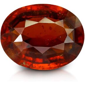 11.25 Carat / 12.25 Ratti Natural Cylone Gomed Stone Certified Hessonite Garnet A1+ Quality Astrological Oval Shape Loose Gemstone