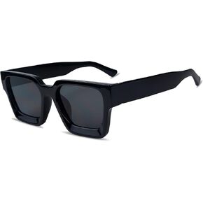 Sunglasses for Women Men Classic Square Frame Trendy, Anti-UV400 Fashion Sunglasses for Outside