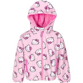 Hello Kitty Big Girls Zip Up Windbreaker Jacket Pink 12