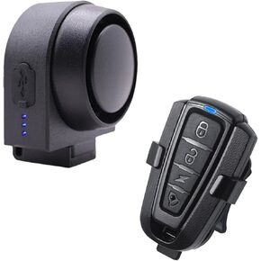 Bike Alarm Smart Vibration Sensor Rechargeable Waterproof Intelligent Alarm System with Wireless Remote