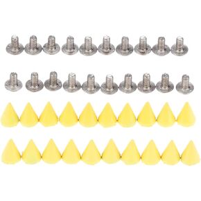 Punk Metal Rivets Screw For Handbag, Belt Shoes, Colored Metal Screw Back Rivet, Cone Spikes Screwback Studs, DIY Leathercraft Findings, 7X10MM, Pink