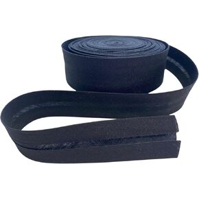 Bias Tape Single Fold 1 Inch X 10 Yards Polyester for Sewing Craft Binding Tape Hemming Sewing Seaming Piping Quilting Clothing Accessories Wrapping Crafts Cord Trim- Black