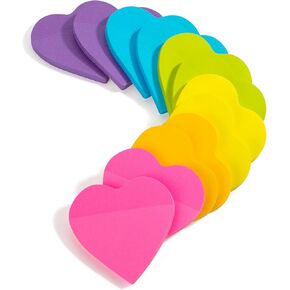 Mr. Pen- Heart Sticky Notes, 12 Pads, 60 Sheets/Pad, Bright Color, Cute Sticky Notes, Heart Shaped Sticky Notes Heart Shaped Note Pads, Heart Notes, Heart Shaped Note Pad, Heart Office Supplies