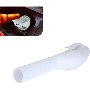 2 PCS Car Fuel Filler Funnel, Durable Fuel Tank Accessories, Fuel Filler Gas Tank Funnel Tube Replacement, Compatible with Ford (White)
