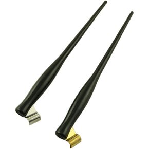 2PCS Calligraphy Slanted Pen Nib Holder Resin Water Dipping Pen Shaft 16.6cm/6.53inch Interchangeable Nibs Artistic Script Fountain Pen Calligraphy Pen Shaft Detachable Metal Flange Fixed Nib