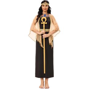 MISS FANTASY Cleopatra Costume Women,Cleopatra Costume with Cleopatra Accessories Halloween Costumes