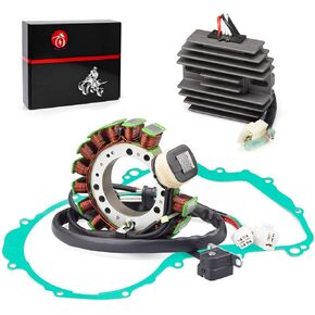 Stator & Regulator Rectifier w/Gasket for Yamaha Wolverine 350 2000-2001 Big Bear 350 4WD 1997-1999 Big Bear 350 2WD 1999