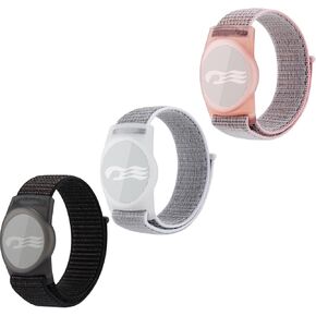 3/4/5 Packs Princess Cruise Medallion Holder,Compatible for Princess Cruise Medallion,Breathable Hook&Loop Nylon Sport Style (Black-Black+Grey+Blue+Pink)