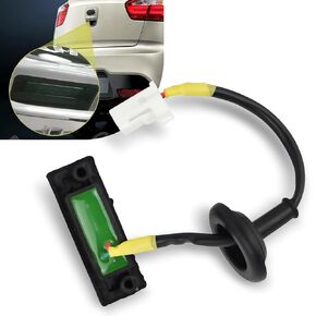 1 PC Car Tailgate Opening Button, Trunk Lock Cover Opening Release Switch Button, Replacement OEM Number 81260-1W220 Accessories, for Kia Rio/Pride 2012 2013 2014 2015 2016 2017 (Black)