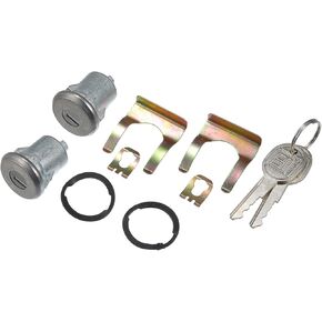 X AUTOHAUX 1 Set 5070006 DL15802 Car Door Lock Cylinder W/Keys for Chevy Truck C10 C20 C30 1965-1987 for Chevy Camaro 1967-1969