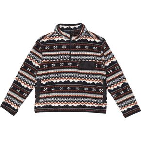Janie and Jack Boy's Fair Isle Fleece Pullover (Toddler/Little Kids/Big Kids) in Saudi Arabia