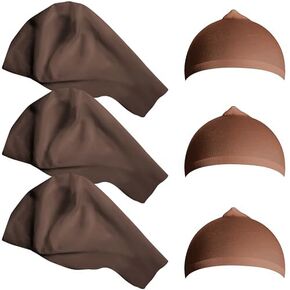 Wehhbtye Halloween Latex Bald Caps with Bald Head Wigs for Adult Costume and Theme Party