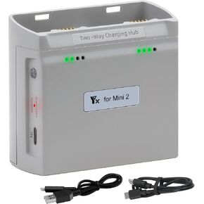 Dual Battery Charger for DJI Mini 4K/2/2 SE,Mini SE Drone,Two Way Charging Hub,Charge 2 Batteries Accessories