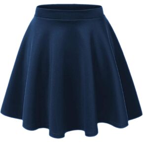 Aelstores Girls Skater Skirt Flared High Waisted Flippy Stretch Mini Tutu Fancy School Skirts 5-14 Years