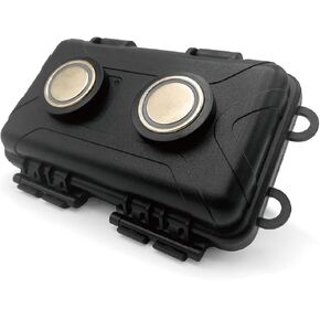 Latest version of strong magnetic hide-a-key box for cars, outdoor waterproof key concealer, large-capacity multifunctional storage container (black, single)