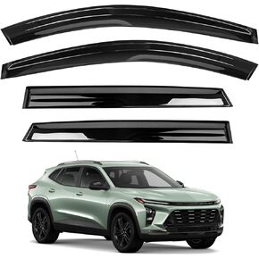 Tape-On Window Rain Guards for Chevy Trax 2024 2025, Side Window Deflectors Window Visor Rain Guards Vent Guard Shade Deflectors Compatible with Chevy Trax Accessories 2024 2025