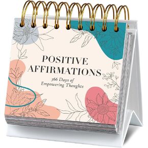 Daily Affirmation Calendar Mother's Day Gift Motivational Quotes Desk Calendar for Women Positive Standing Flip Daily Undated Inspirational Calendar for Easter Classroom Office Desk Decor
