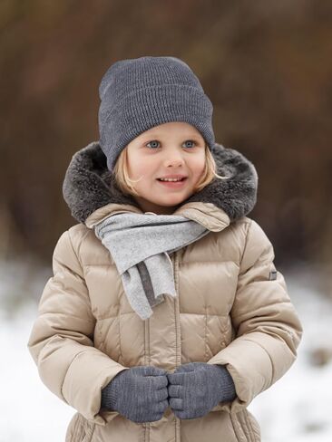 Glooarm 12 Pack Kids Winter Beanies Hats Gloves Set, Boys Warm Winter Caps Knit Full Fingers Gloves for Boys Girls in Saudi Arabia
