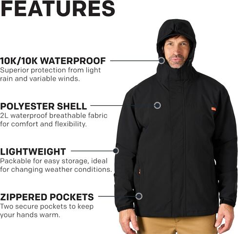 Grundéns Cutter Jacket - Waterproof Fishing Jacket for Men, Packable and Lightweight Rain and Wind Resistant Jacket in Kuwait