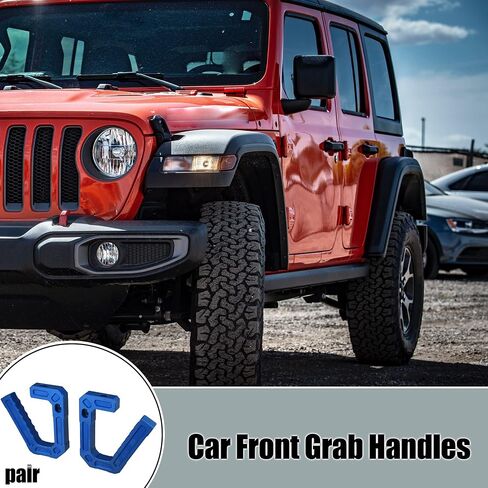 X AUTOHAUX 1 مجموعة مقابض السيارة الأمامية من سبائك الألومنيوم مجموعة المقبض لسيارة جيب رانجلر JK 2007-2018 أزرق in Saudi Arabia