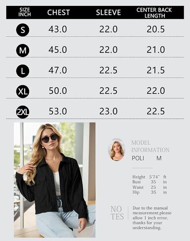 IWOLLENCE Women's Cropped Shacket Jacket Fashion Button Down Corduroy Shacket Jackets Casual Crop Shirts Fall Coat Tops in Saudi Arabia