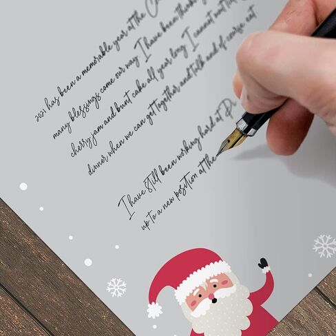 Pine And Berry Holiday Letterhead / 50 Sheets 8.5" x 11" Watercolor Winter Design/Bold And Modern Christmas Paper in Saudi Arabia