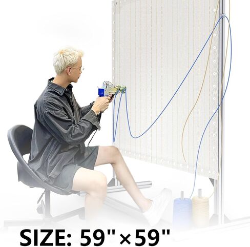 67" x 67" Overlocking Primary Tufting Cloth for Rug Tufting with Marked Lines, Monks Cloth for Punch Needle in Saudi Arabia