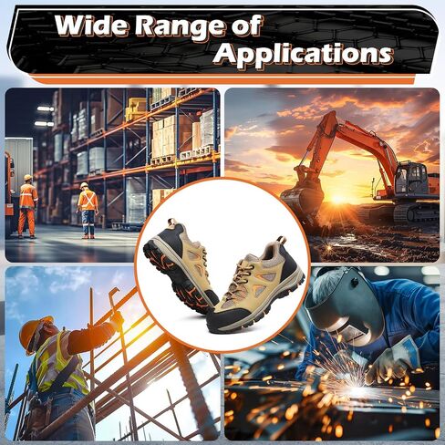 ISOOUS Steel Toe Shoes for Men Women Safety Composite Toe Sneakers Lightweight Comfortable Non Slip Resistant Work Shoes for Men Utility Indestructible Industrial Construction Shoes in Saudi Arabia