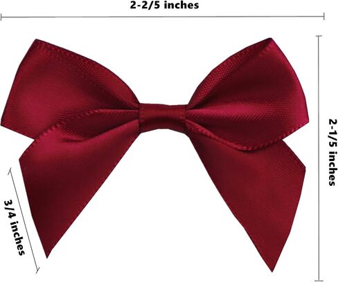 30 Pack Mini Ribbon Bows for Crafts, Satin Ribbon Bows with Adhesive Glue Point, Pretied Bows for DIY Crafting Sewing Scrapbooking Baby Shower Wedding Birthday Party Treats Favors (Gold) in Saudi Arabia