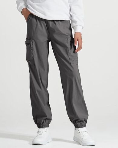 Boys Joggers Cargo Pants Kids Water Resistant Athletic Hiking Uniform Pants Lightweight Quick Dry in Saudi Arabia