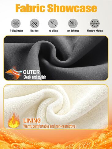 Girls Fleece Lined Leggings Thermal Full Length Pants Winter Warm Stretchy Athletic Leggings for Kids 4-15 Years in Kuwait