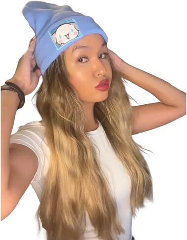 Kawaii Beanie Knitted Hats Fall Autumn Winter Outdoor Cap for Women Girls Unisex Anime Cute Bunny Dog Cat in Saudi Arabia