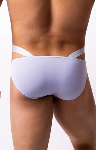 Men's Ice Silk Bikini Solid Briefs Classic Low Rise Underwear in Kuwait