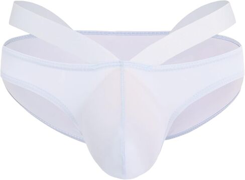 Men's Ice Silk Bikini Solid Briefs Classic Low Rise Underwear in Kuwait