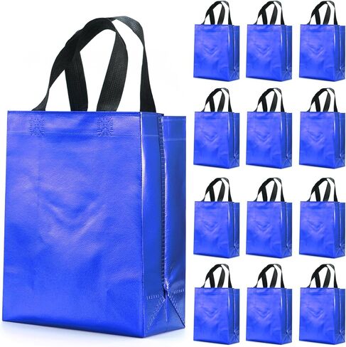 LOOKSGO 12 Pcs Non-woven Reusable Gift Bags With Handles for Party Favor 8W x 4L x10H Size in Saudi Arabia