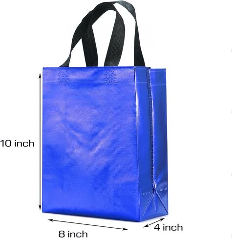 LOOKSGO 12 Pcs Non-woven Reusable Gift Bags With Handles for Party Favor 8W x 4L x10H Size in Saudi Arabia