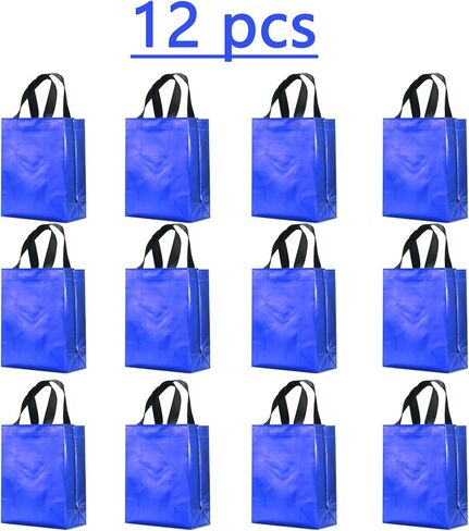 LOOKSGO 12 Pcs Non-woven Reusable Gift Bags With Handles for Party Favor 8W x 4L x10H Size in Saudi Arabia