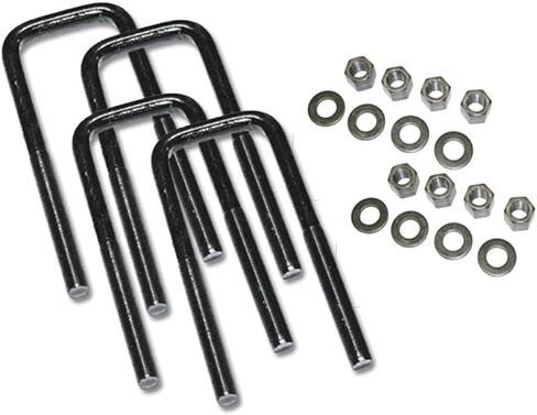Superlift U-Bolt Kit | Square U-Bolts 9/16 x 2-1/2 x 7 | 10404 | 4 Pack of U-Bolts with Hardware in Saudi Arabia