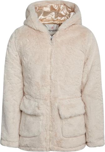 URBAN REPUBLIC Girls' Jacket - Faux Fur Plush Teddy Coat with Hood in Kuwait