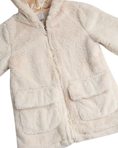 URBAN REPUBLIC Girls' Jacket - Faux Fur Plush Teddy Coat with Hood in Kuwait